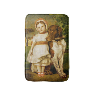 Tapis De Bain Mary Fox Avec Son Chien Pointeur Espagnol (G.F. Wa