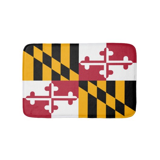 Tapis De Bain Maryland State Flag Conception personnalisée (Devant)