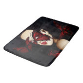 Tapis De Bain Mascarade aux papillons rouges (Angle)