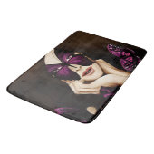 Tapis De Bain Mascarade de papillon pourpre (Angle)