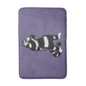 Tapis De Bain Masque de crâne de chat bizarre gothique (Devant (Vertical))