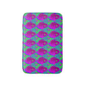 Tapis De Bain masques violets vert (Devant (Vertical))