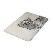 Tapis De Bain Mastiff anglais (Brindle) Peinture - Chien Art (Angle)