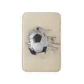 Tapis De Bain Mat à bain blanc pour soccer tordu (Devant (Vertical))