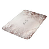 Tapis De Bain Mat à bain floral d'ivoire blanc (Angle)