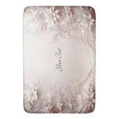 Tapis De Bain Mat à bain floral d'ivoire blanc (devant Vertical)