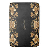 Tapis De Bain Mat à bain Floral Or (devant Vertical)