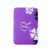 Tapis De Bain Mat-Bain-Bain-Poussière Florale Violet (Devant (Vertical))