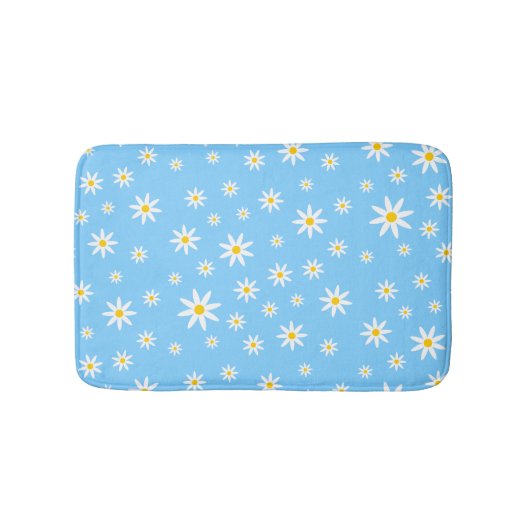 Tapis De Bain Mat Bain Bleu Daisy (Devant)
