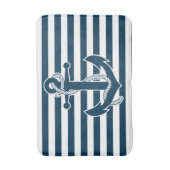 Tapis De Bain Mat Bain Nautique Avec Ancre Et Rayures (Devant (Vertical))