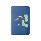 Tapis De Bain Mat Bleu Bath de Koi Pond (Devant (Vertical))