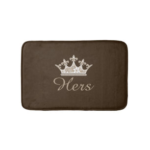 Tapis De Bain Mat de bain à cheveux Brown