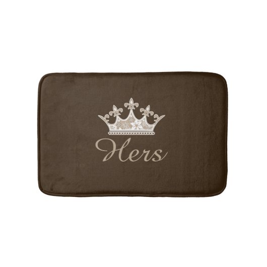 Tapis De Bain Mat de bain à cheveux Brown (Devant)