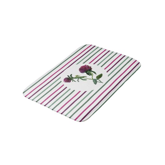 Tapis De Bain Mat de bain à Clover violet (Angle)