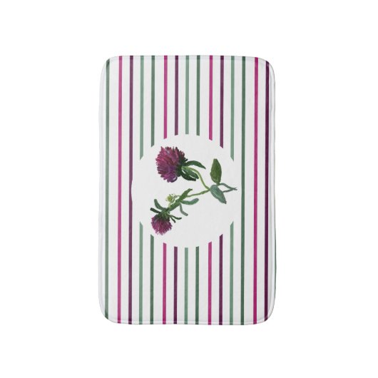 Tapis De Bain Mat de bain à Clover violet (Devant (Vertical))