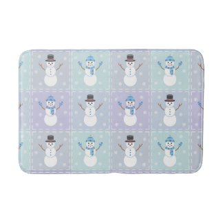 Tapis De Bain Mat de bain à courtepointe d'hiver