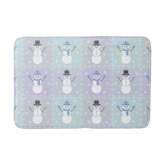 Tapis De Bain Mat de bain à courtepointe d'hiver (Devant)