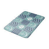 Tapis De Bain Mat de bain à courtepointe nautique (Angle)