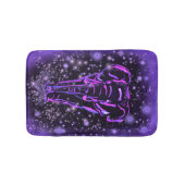 Tapis De Bain Mat De Bain À Éléphant Dans La Nuit Étoilée Rose V (Devant)