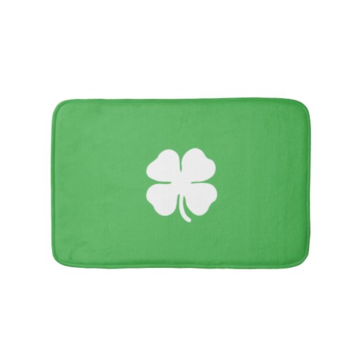 Tapis De Bain Mat de bain à feuille de fermeture blanche (Devant)