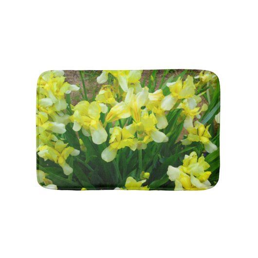 Tapis De Bain Mat de bain à fleur jaune (Devant)