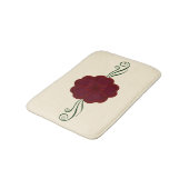 Tapis De Bain Mat de bain à fleur rouge (Angle)