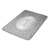 Tapis De Bain Mat de bain à Parties scintillant en argent (Angle)