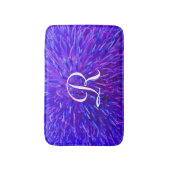 Tapis De Bain Mat de bain à peluche Abstrait violet (Devant (Vertical))