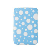 Tapis De Bain Mat de bain à points bleus (Devant (Vertical))
