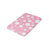 Tapis De Bain Mat de bain à points roses (Angle)