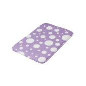 Tapis De Bain Mat de bain à points violets (Angle)