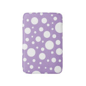 Tapis De Bain Mat de bain à points violets (Devant (Vertical))