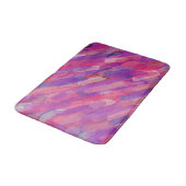 Tapis De Bain Mat de bain Abstrait violet et rose (Angle)