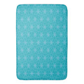 Tapis De Bain Mat de bain aux fleurs turquoise (devant Vertical)