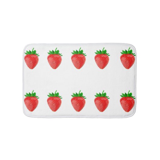 Tapis De Bain Mat de bain aux fraises (Devant)