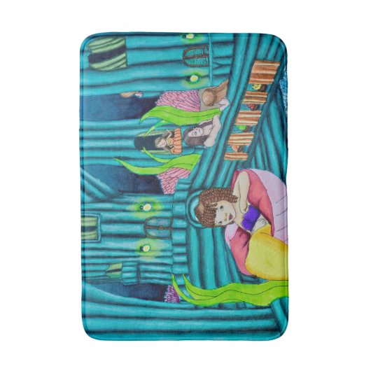 Tapis De Bain Mat de bain caché des sirènes (Devant (Vertical))
