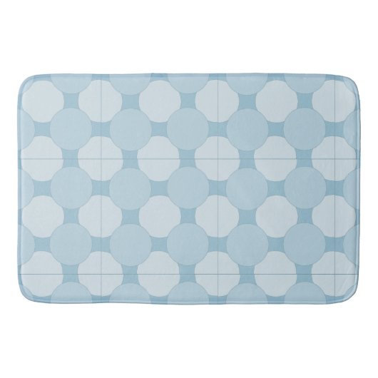 Tapis De Bain Mat de bain - Cercles sur carreaux (Devant)