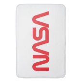 Tapis De Bain Mat de bain cirque Iconique de la NASA (blanc fusé (devant Vertical)