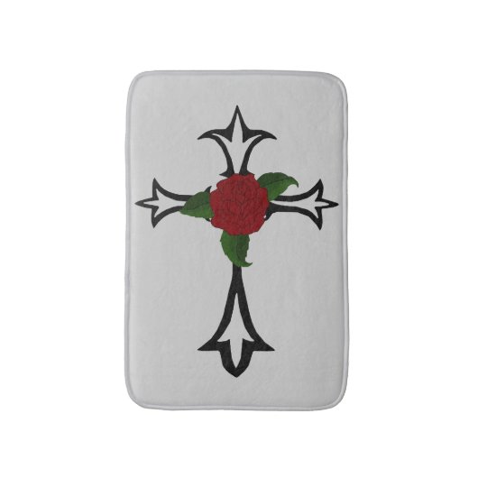 Tapis De Bain Mat de bain croisé tribal (Devant (Vertical))