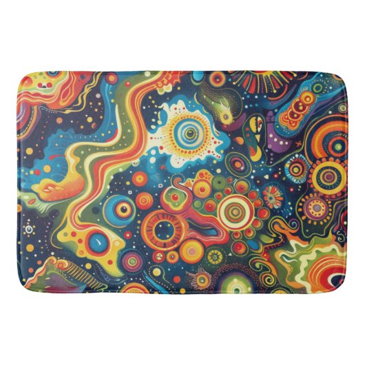 Tapis De Bain Mat de bain d'art hippie (Devant)