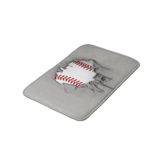 Tapis De Bain Mat de bain de baseball déchiré (Angle)