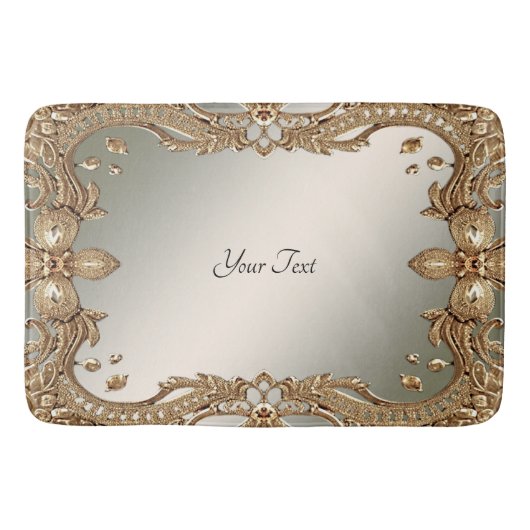 Tapis De Bain Mat de bain de cadre doré (Devant)