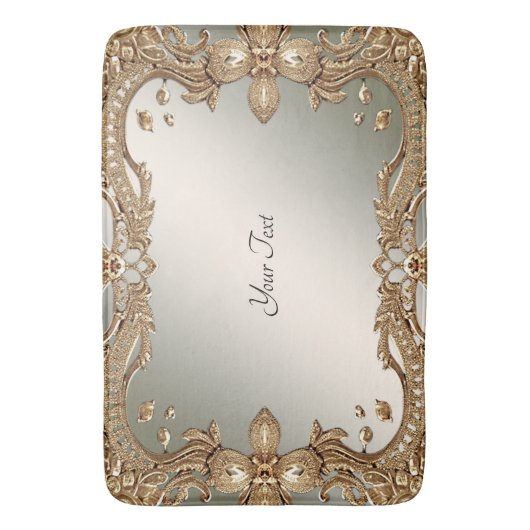 Tapis De Bain Mat de bain de cadre doré (devant Vertical)