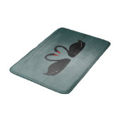 Tapis De Bain Mat de bain de cygnes noirs (Angle)