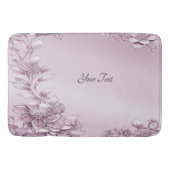 Tapis De Bain Mat de bain de feuillage rose (Devant)
