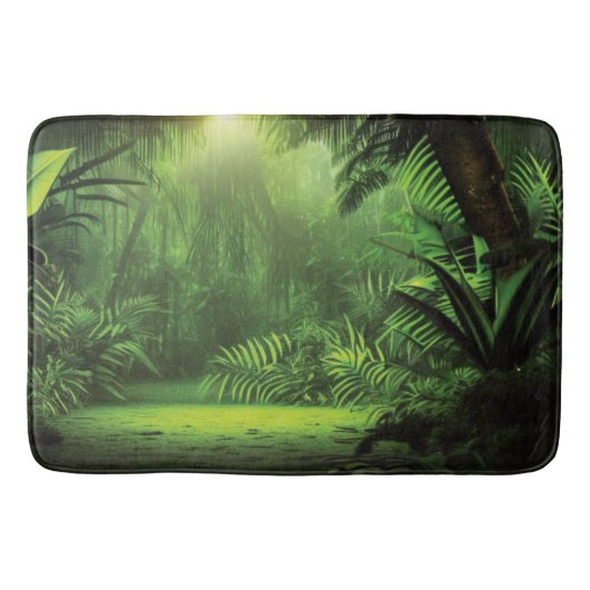Tapis De Bain Mat de bain de la forêt tropicale (Devant)