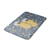 Tapis De Bain Mat de bain de Noël Jaune Mittens (Angle)