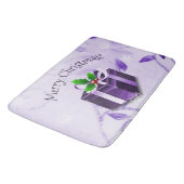 Tapis De Bain Mat de bain de Noël violet (Angle)