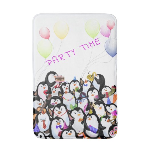 Tapis De Bain Mat de bain de pingouin (Devant (Vertical))