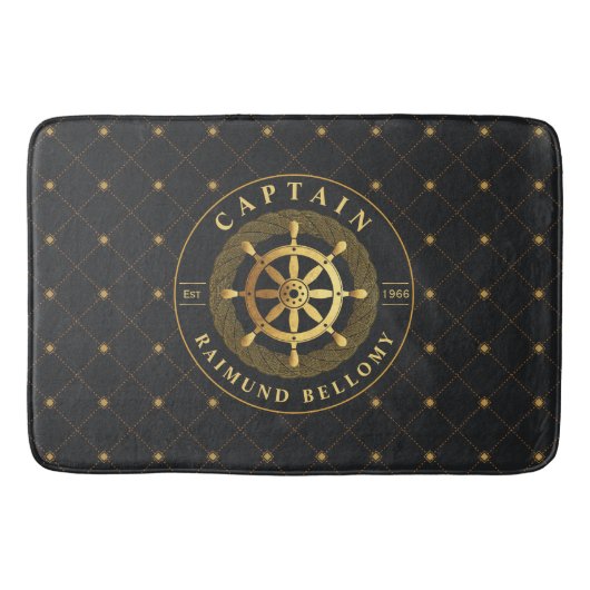 Tapis De Bain Mat de bain de roue Gold Ship (Devant)